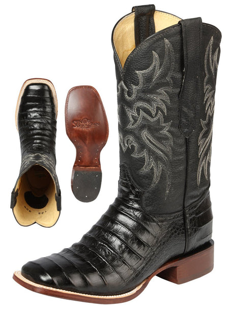 El General Rodeo - Printed Alligator leather boots - Black 44938 - Diana Zapateria Inc