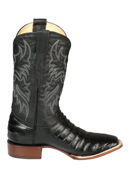 El General Rodeo - Printed Alligator leather boots - Black 44938 - Diana Zapateria Inc