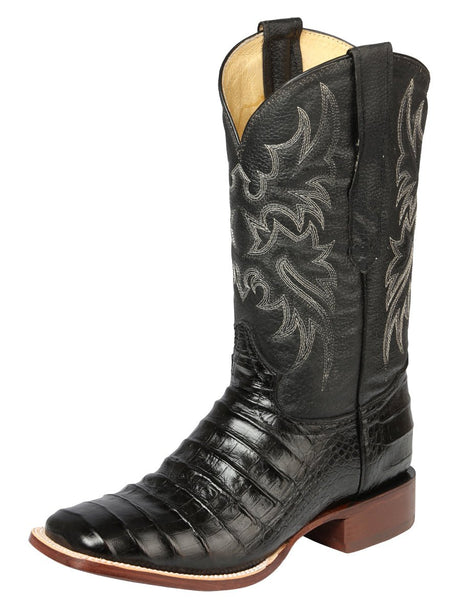 El General Rodeo - Printed Alligator leather boots - Black 44938 - Diana Zapateria Inc
