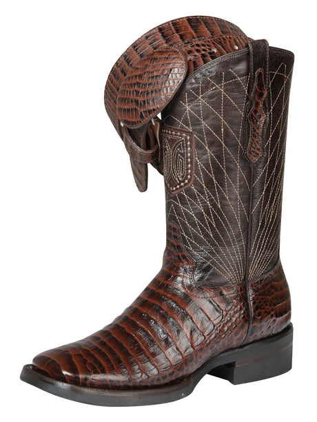El General Rodeo - Printed Alligator leather boots - Brown 44672 - Diana Zapateria Inc