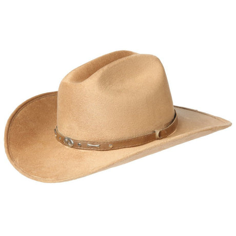 El General Suede Western Kids Hat Camel 44245 - Diana Zapateria Inc