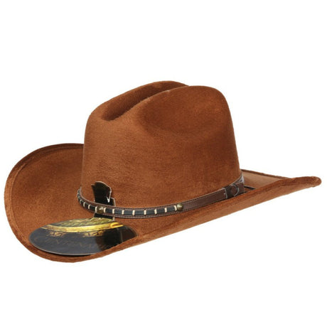 El General Suede Western Kids Hat Tabacco 44244 - Diana Zapateria Inc