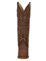 El General Women’s Embroidered Western Boots - Brown 45792 - Diana Zapateria Inc