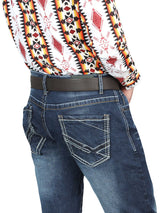 El Norteño Medium Blue Skinny Stretch Pants 126628 - Diana Zapateria Inc