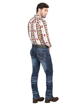 El Norteño Medium Blue Skinny Stretch Pants 126628 - Diana Zapateria Inc