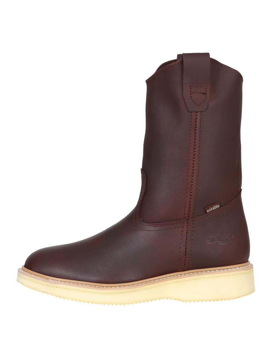 Establo Men’s Work Boot Grasso Leather - Shedron 318 - Diana Zapateria Inc