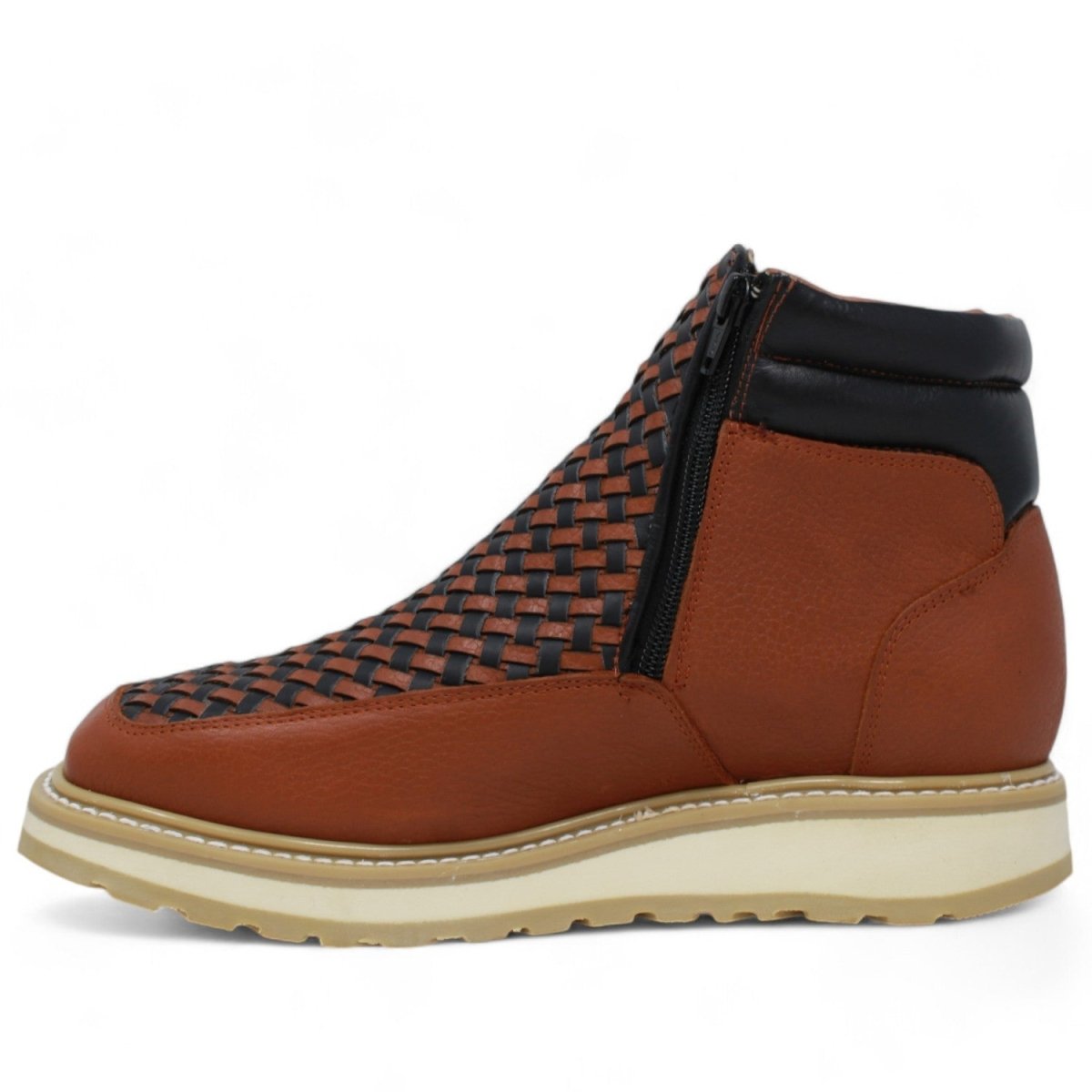 Original Petalillo Leather Boots Square Toe Color - Forza