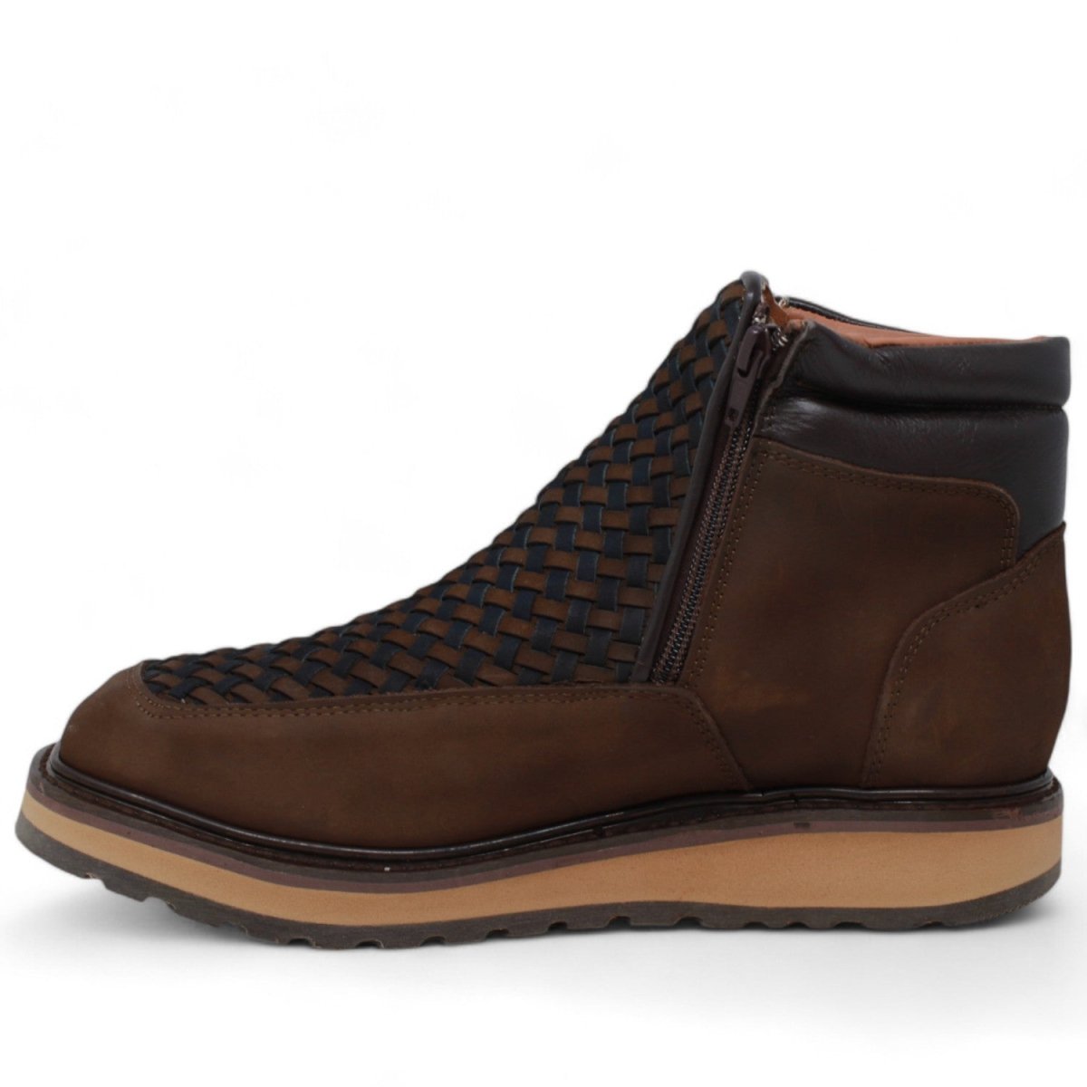 Original Petalillo Leather Boots Square Toe Color - Forza