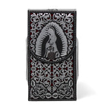 Funda para Smartphone de Cuero Corte Laser Original Virgen De Guadalupe en Plata - A&A Boots