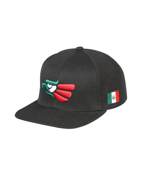 Gorra Aguila Mexico Tela Negro / Tricolor 44376 - El General - Diana Zapateria Inc