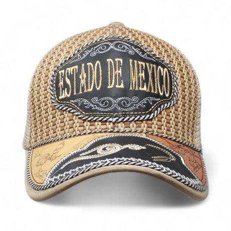 Gorra Artesanal con Bordado de los Estados de Mexico - La Carreta