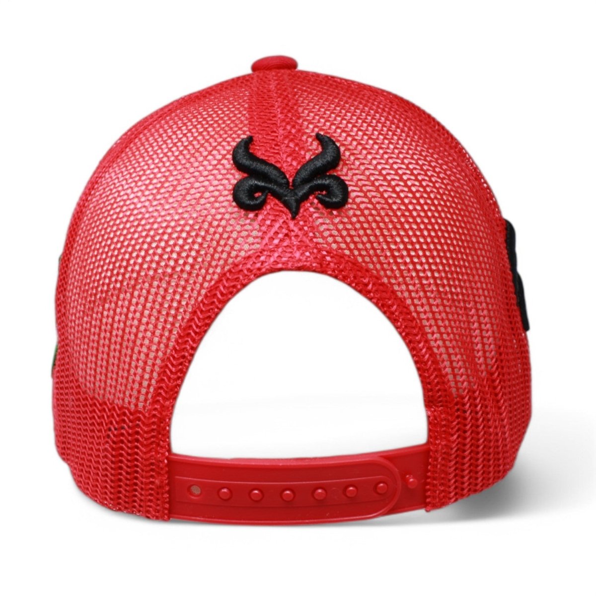 Gorra Charra con Bordado de Caballo Color Rojo y Negro WD - 1756 - White Diamonds Boots