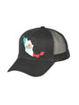 Gorra Mapa de Mexico Tela Negro / Tricolor 44381 - El General - Diana Zapateria Inc