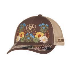 Gorra Para Dama Cafe con Bordado Flores - Ariat - M&F Western Products