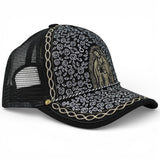 Gorra Tradicional Charra con Bordado de la Virgen de Guadalupe IMP - 71051 - ImporMexico