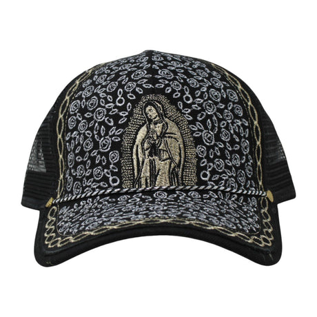 Gorra Tradicional Charra con Bordado de la Virgen de Guadalupe IMP - 71051 - ImporMexico