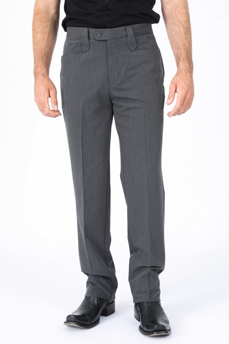 Heath Mens Poly - Stretch Boot - Cut Western Suit Pants - Platini Fashion