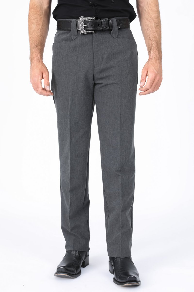 Heath Mens Poly - Stretch Boot - Cut Western Suit Pants - Platini Fashion