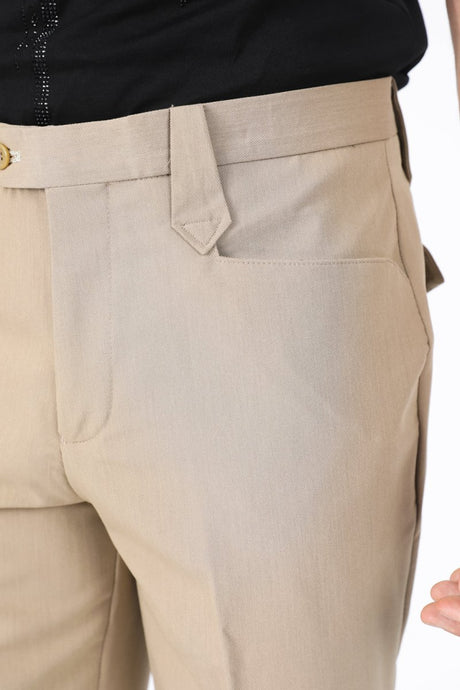Heath Mens Poly - Stretch Boot - Cut Western Suit Pants - Platini Fashion