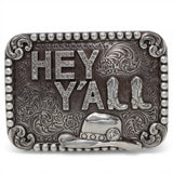 Hebilla Blazin Roxx Rectangular para Mujer – “Hey Y’all” - M&F Western Products