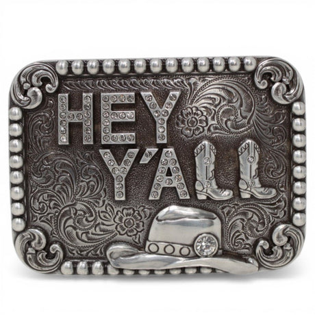 Hebilla Blazin Roxx Rectangular para Mujer – “Hey Y’all” - M&F Western Products
