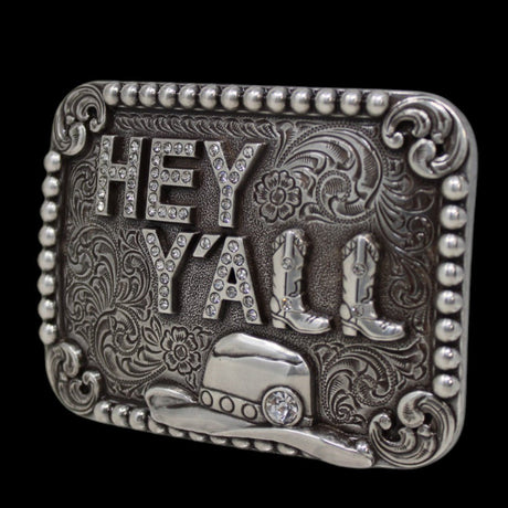 Hebilla Blazin Roxx Rectangular para Mujer – “Hey Y’all” - M&F Western Products