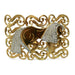 Hebilla de Caballo Dorado de Alpaca Fina - White Diamonds Boots