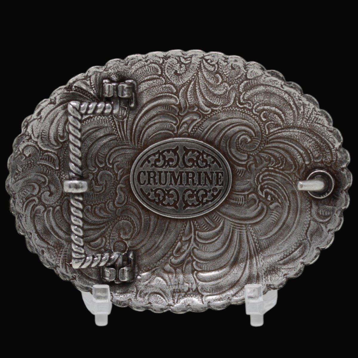 Hebilla Ovalada Plateada – “Cowboy Till Death” - Crumrine - M&F Western Products