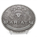Hebilla Vaquera Ovalada en Plata Logo - Ariat - M&F Western Products