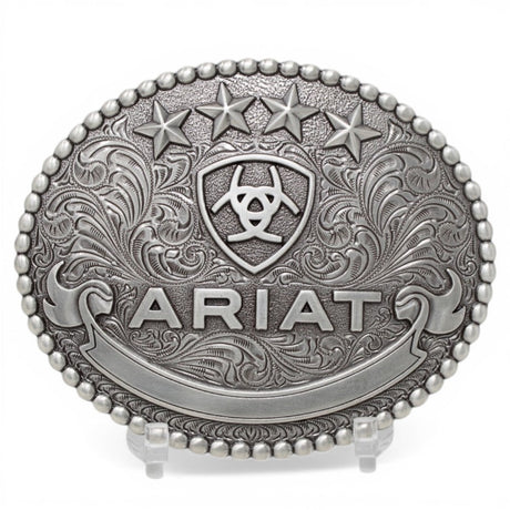 Hebilla Vaquera Ovalada en Plata Logo - Ariat - M&F Western Products