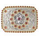 Hebilla Vaquera para Dama con Flor y Piedra de Color - White Diamonds Boots