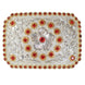 Hebilla Vaquera para Dama con Flor y Piedra de Color - White Diamonds Boots