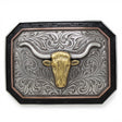 Hebilla Vaquera Rectangular en Plata con Toro - Ariat - M&F Western Products