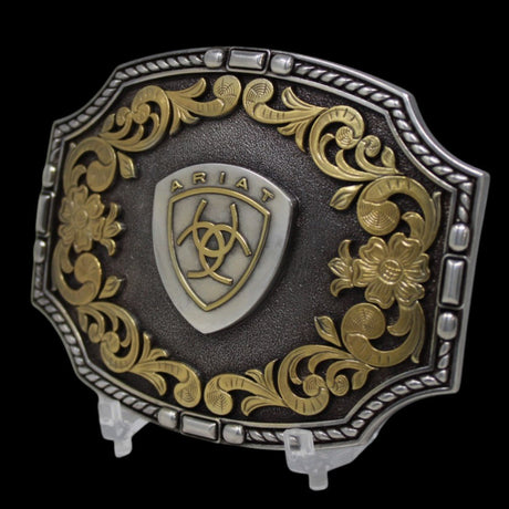 Hebilla Vaquera Rectangular en Plata Logo - Ariat - M&F Western Products