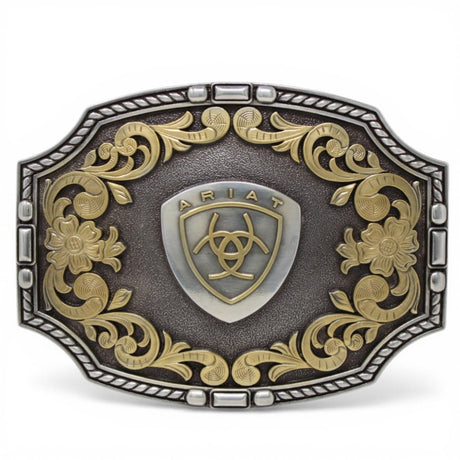 Hebilla Vaquera Rectangular en Plata Logo - Ariat - M&F Western Products
