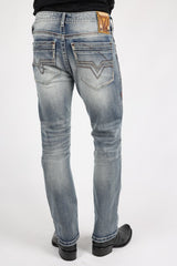 Holt Men's Blue Boot Cut Jeans - Platini Fashion