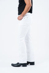 Holt Men's White Boot Cut Jeans - Platini Fashion