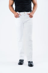 Holt Men's White Boot Cut Jeans - Platini Fashion
