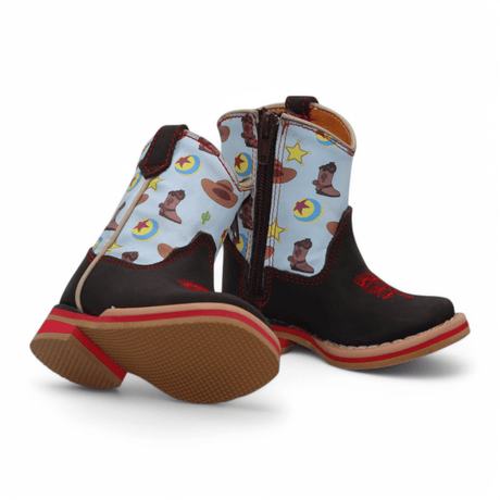 Kid's Genuine Leather Square Toe Boots - Hooch Boots