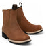 Kid's Genuine Suede Square Toe Short Boots - La Carreta