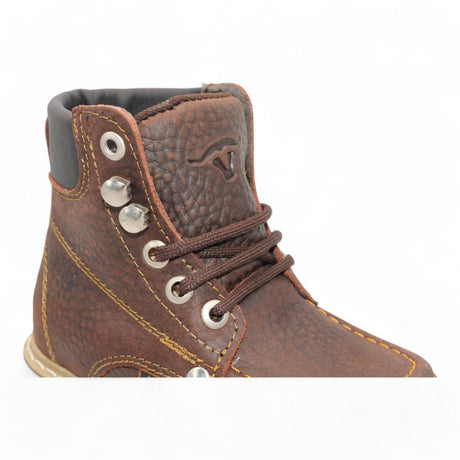 Kid´s Moc Toe Leather Boot Chocolate - HBN80194 - Hooch Boots