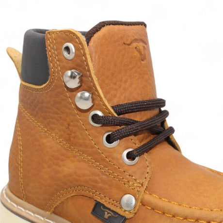 Kid´s Moc Toe Leather Boot Honey - HBN80151 - Hooch Boots