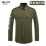 Men's Button Down Shirt with Embroidered Ranch Design - Contti
