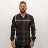 Men's Button Down Shirt with Stripes - Contti