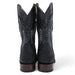 Men's Caiman Belly Print Dubai Toe Leather Boots - Black - Hooch Boots