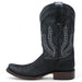 Men's Caiman Belly Print Dubai Toe Leather Boots - Black - Hooch Boots