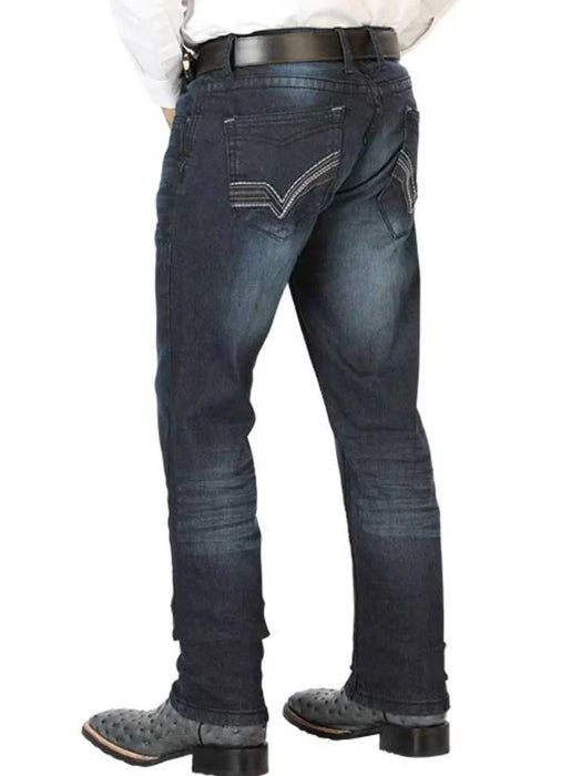 Men's Dark Blue Skinny Stretch Casual Denim Jeans - El General