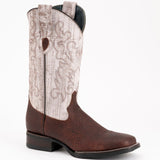 Men's Ferrini Toro Leather Boots Handcrafted Brown 1299336 - Ferrini Boots