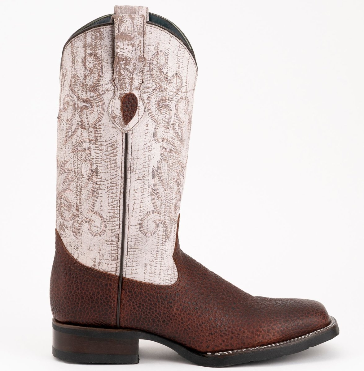 Men's Ferrini Toro Leather Boots Handcrafted Brown 1299336 - Ferrini Boots