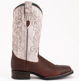 Men's Ferrini Toro Leather Boots Handcrafted Brown 1299336 - Ferrini Boots